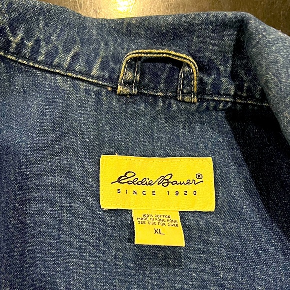 Eddie Bauer denim jeans vest - Picture 3 of 5